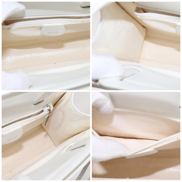 GUCCI Tote Bag Vinyl Clear Silver 001 2122 1773 Auth 143275 - Picture 16 of 16